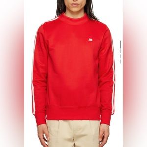 Ami red striped sweatshirt/ red medium / new w tags